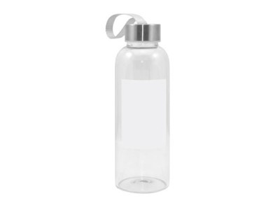 420ml Glass Bottle w Square White Patch